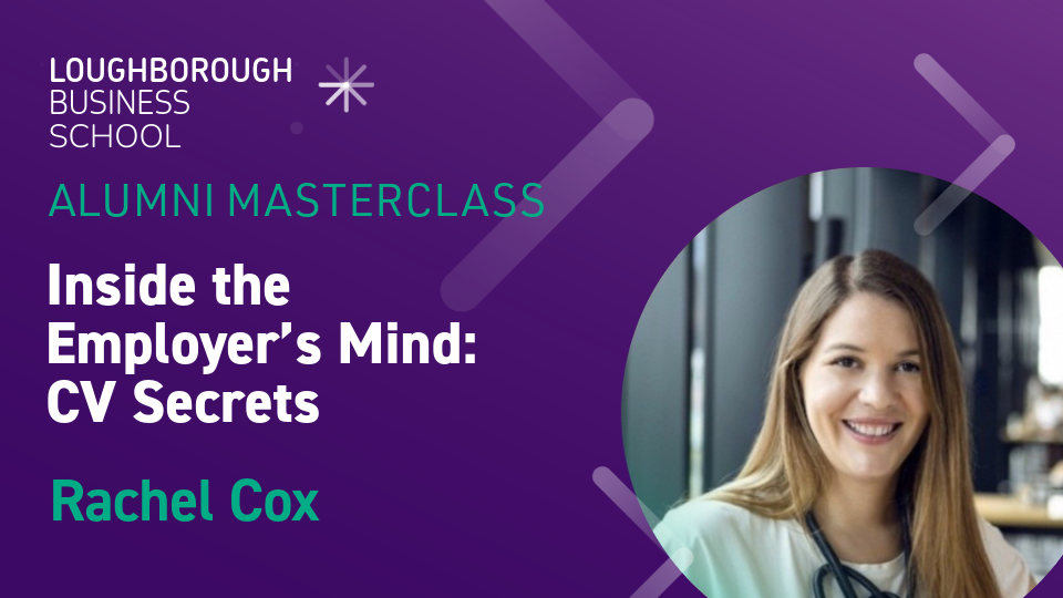 An image of Rachel Cox, speaker at the event and the event details.